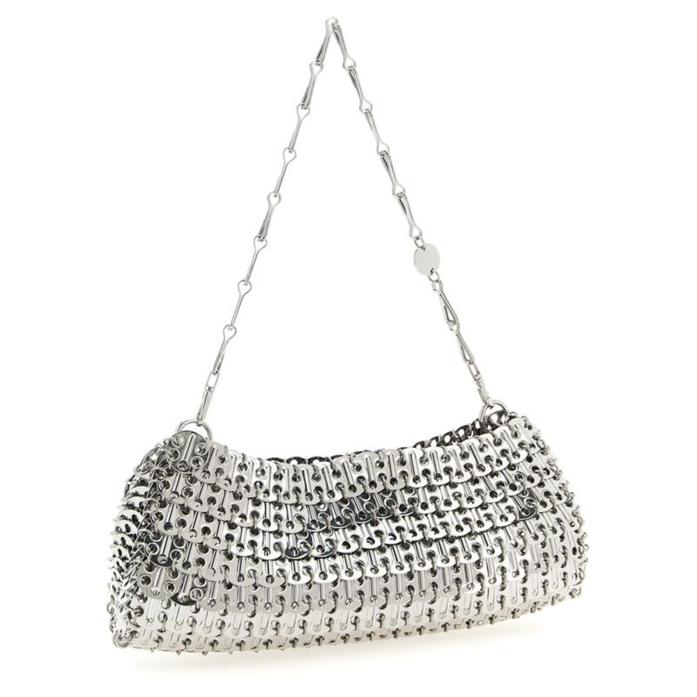Paco Rabanne Silver Brass Clutch Women's Bag - Picture 2 of 4